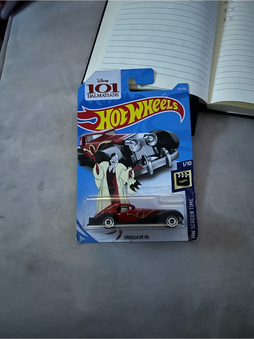 Hot Wheels Cruella De Vil Red Die-Cast Toy Car - Disney 101 Dalmatians